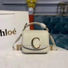 Chloe Original Calfskin Leather Top Handle Small Bag 3S030 White Tl17929UW57