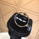 CHLOE Small Nile patent leather bracelet bag 3E1302 black Tl17936RX32