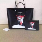 Designer Givenchy Print Large Shopper Bag G6598E Black Tl18285vs94