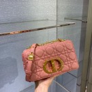 Dior SMALL DIOR CARO BAG Soft Cannage Calfskin M9241 pink Tl8742EC68