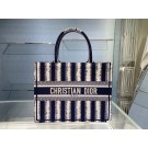 High Quality Replica DIOR BOOK TOTE Blue D-Stripes Embroidery M1287Z Tl8744aR54