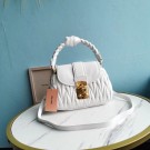 High Quality Replica miu miu Matelasse Nappa Leather Top-handle Bag 6998 white Tl18599aR54