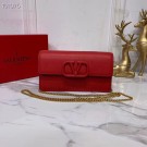 High Quality VALENTINO Origianl Leather Bag V0018 red Tl19556pR54