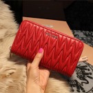 Imitation miu miu Matelasse Nappa Leather Wallet 5M1033 Red Tl18652Oz49