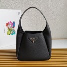 Imitation Prada original leather tote bag 1BC127 black Tl5670QN34