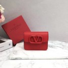 Imitation VALENTINO Origianl leather Card Holder 062 red Tl19775SU34