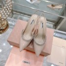 Knockoff Best MIUMIU Shoes 55mm or 85mm Heels MIUMIU72369 Nude Tl18691sm35