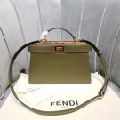 Knockoff Fendi PEEKABOO ISEEU EAST-WEST leather bag 8BN323A green Tl13003JF45