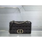 Knockoff High Quality LARGE DIOR CARO BAG Soft Cannage Calfskin M9243U black Tl8766FA65