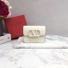 Knockoff VALENTINO Origianl leather Card Holder 062 white Tl19779eF76