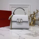 Knockoff VALENTINO Origianl leather Tote Bag V0025 white Tl19546Ez66