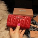 miu miu Matelasse Nappa Leather Keychain M1038 Red Tl18656CC86