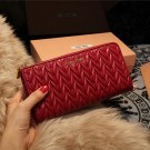 miu miu Matelasse Nappa Leather Wallet 5M3307 Red Tl18649Yo25