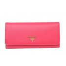 Prada Saffiano Leather Bifond Wallet 1M11335 Rosy Tl6738Tk78