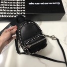 Replica Alexander Wang leather Mini knapsack 0003 black Tl15797Xe44