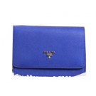 Replica Prada Saffiano Leather Flap Shoulder Bags BT1213 Blue Tl6736KG80