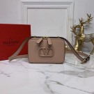 Replica VALENTINO Origianl leather shoulder bag V0020 Nude Tl19549Yn66