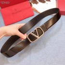 Valentino Original Calf Leather Belt wide 4.0CM 3603 brown Tl20766nV16