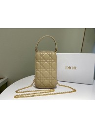 AAAAA DIOR MINI BOBBY BAG Gradient Cannage Lambskin C0955 Cream Tl8437Qa67