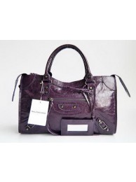 Balenciaga De Lix Motocycle Handle Top bag Dark Purple 084332 Tl16300nS91