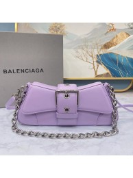 Balenciaga HOURGLASS SMALL TOP HANDLE BAG 6088 purple Tl15837bW68