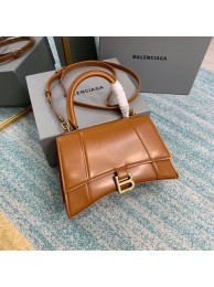 Balenciaga HOURGLASS SMALL TOP HANDLE BAG B108895-1 brown Tl15932wn15