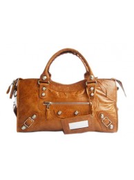 Balenciaga Lampskin Handbag 084328A Camel Tl16343lq41