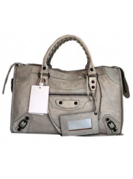 Balenciaga Lampskin Handbag 084332 Light gray Tl16324Fh96