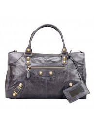 Balenciaga Large Gaint Gold Part Time Bag 085324B Deep Grey Tl16105Ag46