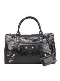 Balenciaga Large Gaint Silver Part Time Bag 085324A Black Tl16109hk64