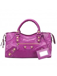 Balenciaga Long Gaint Gold Part Time Bag 085328B Purple Tl16111RX32