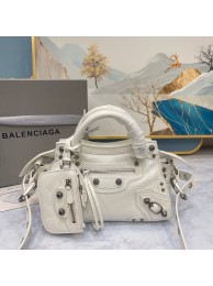 Balenciaga NEO CAGOLE XS HANDBAG 05812 white Tl15850Jz48