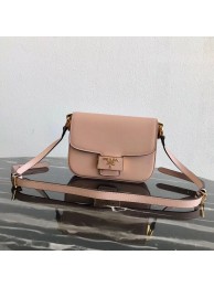 Best 1:1 Prada Embleme Saffiano leather bag 1BD217 pink Tl6305eT55