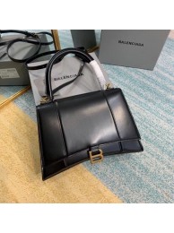 Best Balenciaga HOURGLASS MEDIUM TOP HANDLE BAG B108892 black Tl15976Ml87