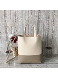 Best Celine Cabas Phantom Bags Calfskin Leather C2204 White&Grey Tl5062kr25