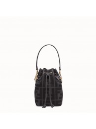 Best FENDI MON TRESOR Mini bag in black canvas 8BS010 Tl13056Ml87