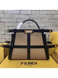 Best Quality Fendi Original Leather FD6358 Brown&Black Tl13089xb51