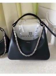 Best Quality GIVENCHY Moon cut Original Leather Shoulder Bag A17300 Black Tl18199xb51