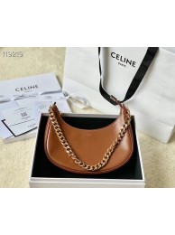 Best Quality Imitation Celine MEDIUM AVA CHAIN IN SMOOTH CALFSKIN 199583 TAN Tl4703dK58