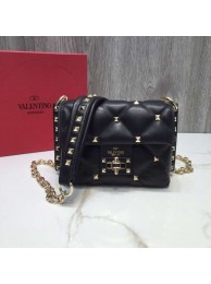 Best Quality Imitation VALENTINO Candy quilted leather cross-body bag 0073 black Tl19668dK58