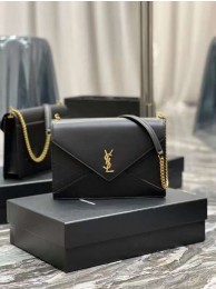 Best Quality YSL GABY CHAIN BAG IN VINTAGE LAMBSKIN 668864 black Tl14549xb51