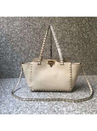 Best Replica VALENTINO Rockstud medium tote 0972 white Tl19636bj75