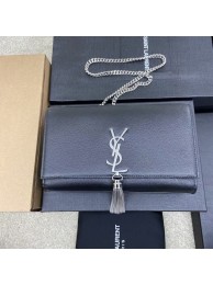 Best Replica YSL KATE MEDIUM WITH TASSEL IN GRAIN DE POUDRE EMBOSSED LEATHER 354119c black Tl14526bj75