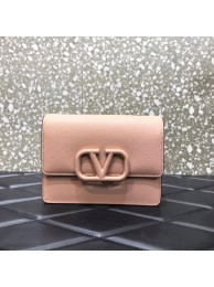 Best VALENTINO GARAVANI Stud Sign Grained Calfskin mini Shoulder Bag 0690 pink Tl19297kr25