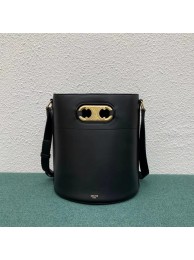 Celine BUCKET BAG IN SHINY CALFSKIN 193043 black Tl4801JD63