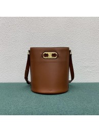 Celine BUCKET BAG IN SHINY CALFSKIN 193043 brown Tl4798uU16