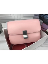 Celine Classic Box Flap Bag Original Calfskin Leather 3378 Pink Tl5043pk20