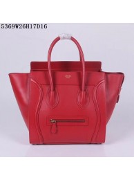 Celine Luggage Micro Tote Bag CLY5369 Red Tl4982wn15