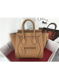 Celine Luggage Micro Tote Bag Original Leather CLY33081M Apricot Tl5080rf73