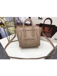 Celine Luggage Nano Tote Bag Original Leather CC3560 Apricot Tl5156NP24